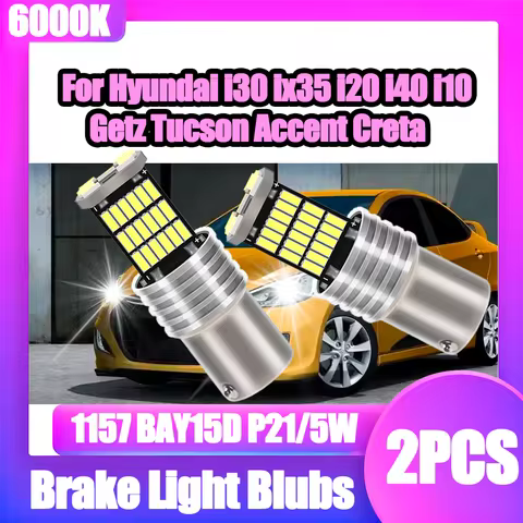 LED Brake Light Blubs Canbus No Error 1157 BAY15D P21/5W Small Lights For Hyundai i30 ix35 i20 i40 i