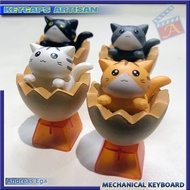 Keycaps Artisan Backlit Kucing Dalam Telor