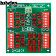 HSHELAN Decade Capacitor Box, DNC2B04 4 Digit Decade Programmable Capacitor Board, Easy Installation