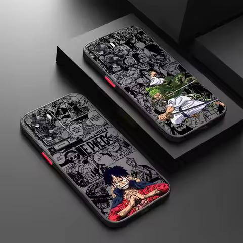 Anime Luxury Ones Piece For OPPO Find X3 X5 Lite Pro A98 A94 A93 A78 A79 A76 A58 A57 5G Frosted Tran