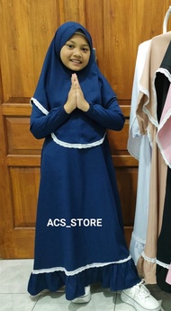 Gamis anak perempuan set Jilbab | Other | Baju Muslim Anak