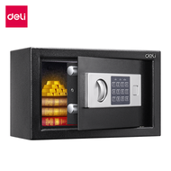 Deli ตู้เซฟ ตู้เซฟขนาดเล็ก ตู้เซฟอิเล็คทรอนิกส์ พร้อมระบบล็อค 2 ชั้น ใส่ได้ทั้งรหัสและกุญแจ ใช้งานง่าย ช่วยป้องกันการสูญหาย มีหลายขนาด Safe Box