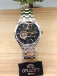 Orient Japan (Automatic) "Golden Eye Collection" รุ่น FDB05001B นาฬิกาผู้ชาย หน้าปัดสีดำ-ทอง รับประก