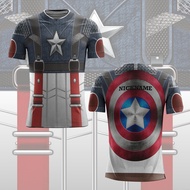 Captain America shirt jersey shirt/ Unique, comfortable Captain Americahero