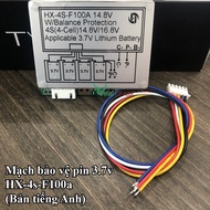 Mạch bảo vệ pin cân bằng điện áp cho lifepo4/Pin sắt phosphate 32650 3.2v/ 3.7v HX-4s-B100a (Bản tiế