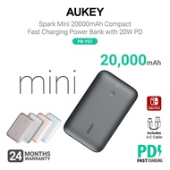 Aukey PB-Y57 Spark Mini 20000mAh Compact Fast Charging Power Bank with 20W PD