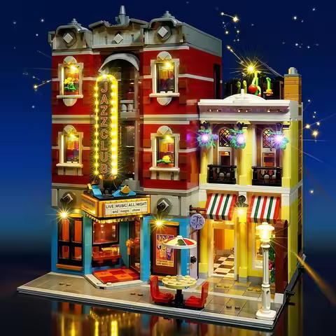(Not Include Lego Building Blocks) LED Lights For 10312 10312 Icons Jazz Club Decorative Lamp With B
