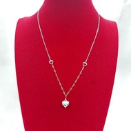 FINE SILVER 990 NECKLACE N3035 MIXCHAIN LOVE