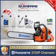 [Free Shipping] HUSQVARNA 372XP Chainsaw 20"/24"/28" Guide Bar &amp; Chain (Made in Sweden)
