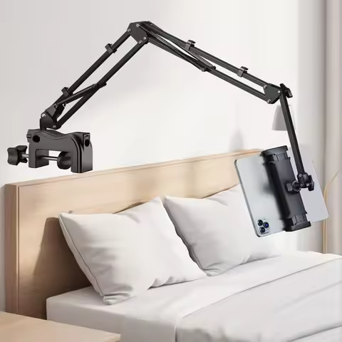 Tablet Stand Holder for Bed Rotatable Phone Stand for 4-12.9" IPad Pro Samsung Tab Xiaomi Pad Tablet