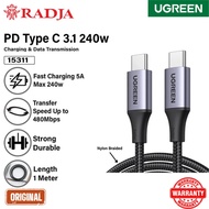 UGREEN CABLE C TO C 5A 240W NYLON 1M BLACK 15311