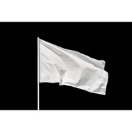 HOT ITEM - WHITE FLAG / BENDERA PUTIH/buy now dan juga bendera palestine size 2x4ft