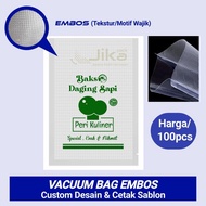 Kemasan Makanan Frozen Food - Plastik Vacum Embos Custom Sablon