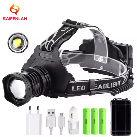 XHP90.2 LED Headlight xhp50 xhp90 High Power Head Lamp Torch USB 18650 Rechargeable Head Light xhp50