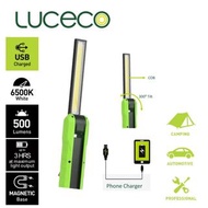 LUCECO - 英國品牌 - 尿袋 / 偵測漏油 / 貨倉 / 車房 LED 5W 電筒 LIL50T65UV 紫外線 UV / USB充電 500流明 / 火災逃生-漆黑-便攜