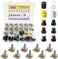 WMYCONGCONG 27 PCS WH148 Potentiometer Kit B1K B2K B5K B10K B20K B50K B100K B500K B1M Single Linear 