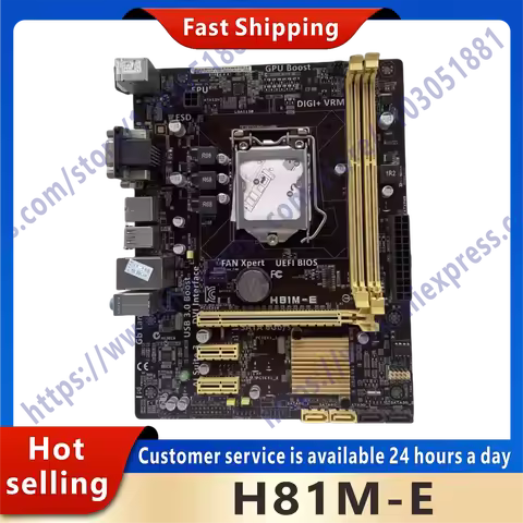 NEW Used H81M-E desktop motherboard H81 LGA 1150 LGA1150 for Core i7 i5 i3 DDR3 SATA3 USB3.0