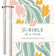 2PcsThe Bible in A Year: Bible Study Guide 52-Week Womens Bible Study Plan