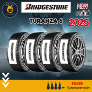 BRIDGESTONE รุ่น TURANZA6 ยางใหม่ปี 2025 (ราคาต่อ 4 เส้น) แถมฟรีจุ๊บลมตามจำนวนยาง