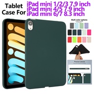 Fashionable solid color protective case For iPad Mini 1 2 3 iPad mini 4 5 iPad Mini 6 7 A17 Pro 2024