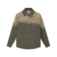 AMBITIOUS" Cowboy Shirt (moss green)