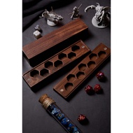 Dice Vault DnD | BLACK WALNUT WOOD RPG Set Dungeons and Dragons D&D