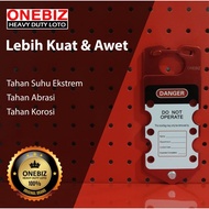 ONEBIZ Six-hole Aluminum HASP OB 14-BDK53 Aluminum lockout hasp
