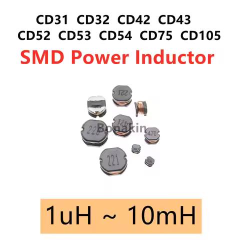 SMD Power Inductors CD31 CD32 CD42 CD43 CD52 CD53 CD54 CD75 CD105 2.2uH 4.7uH 10uH 100uH 150UH 220UH
