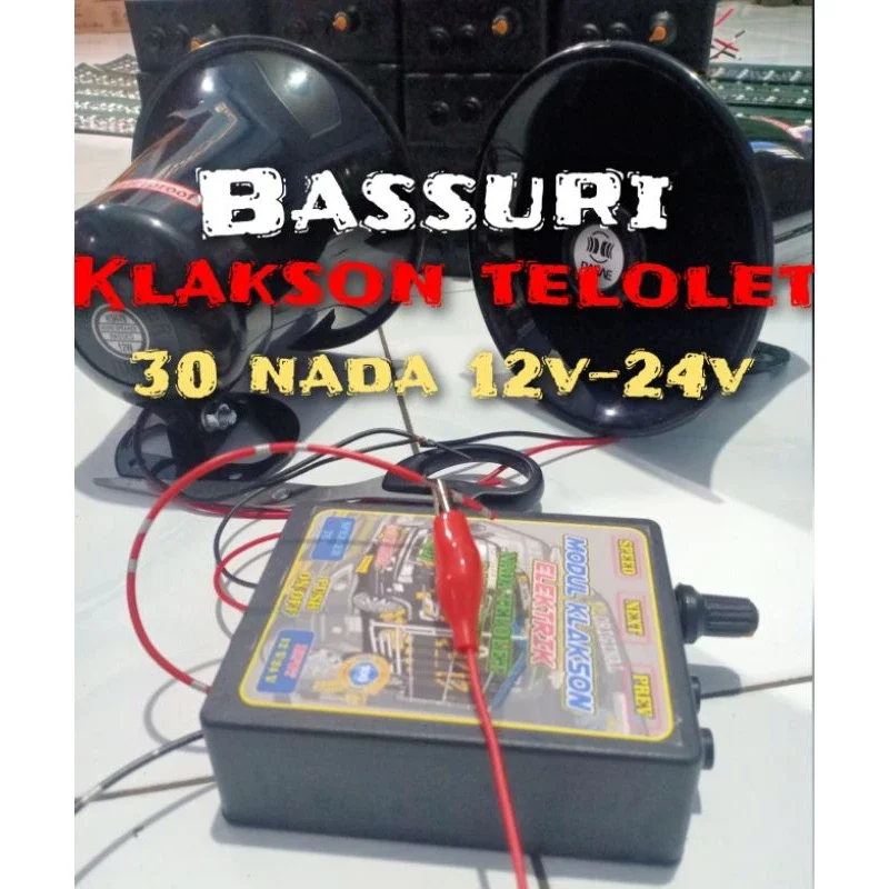 Klakson Basuri Elektrik Versi Toa 12Volt & 24Volt 40 Nada Motor Mobil Bis Truk