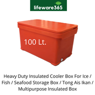 100 Liter Heavy Duty Insulated Cooler Box For Ice / Fish / Seafood Storage Box / Multipurpose Insula