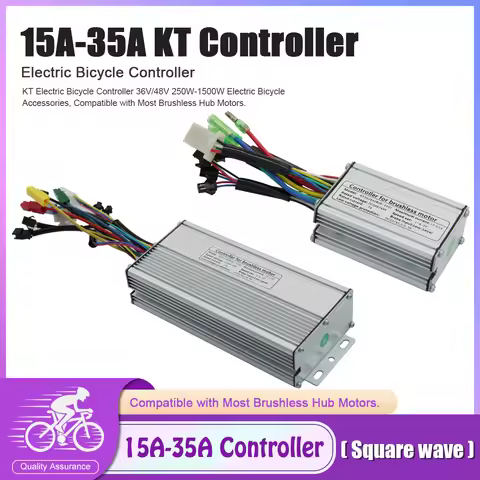 KT Controller EBike Square Wave Controller 36V 48V 250W, 350W, 500W, 750W, 1000W, 1500W Electric Bic