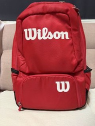 Wilson 紅色網球背包