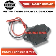 Rumah Charger / Cas Knapsak Aki 12v / Sprayer Elektrik