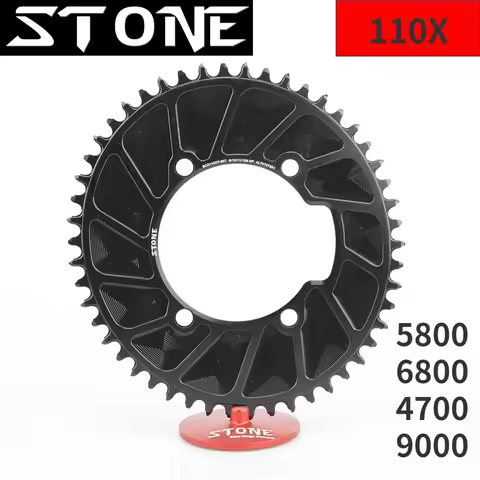 Stone Road Bike Single Oval Chainring BCD 110mm Chainring 4 Arms for 105 FC 5800 6800 Ultegra 4700 T