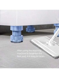 4入組止動震動防滑洗衣機墊，室內家庭防潮墊，適用於高腳和滾筒洗衣機