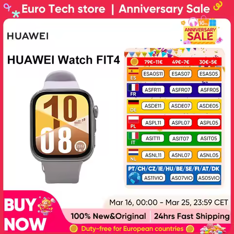 Original HUAWEI Watch FIT 4 Smartwatch,1.82-inch AMOLED Display, Bluetooth calling Health Monitoring