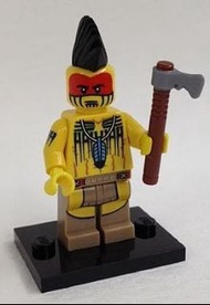 lego 71001 Minifigure Tomahawk Warrior  連配件及底板 說明書及包裝袋