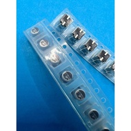 Thai Shop Fast Delivery smd Capacitor 3.3uf 50v Pack Of 5 Silver Can