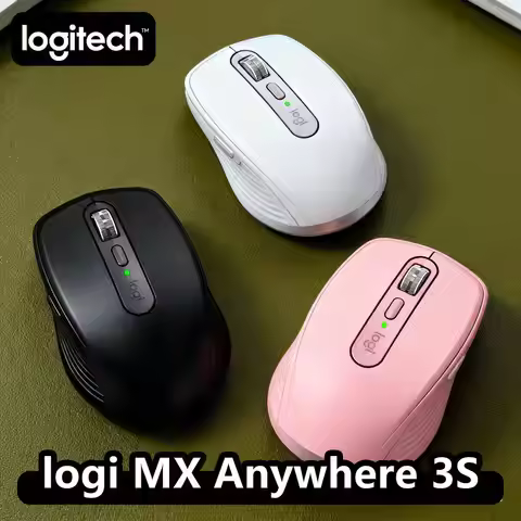 Logitech MX Anywhere 3S Mouse, Wireless, 8000 DPI, MagSpeed, Logitech Flow, PC (Multi style Logitech