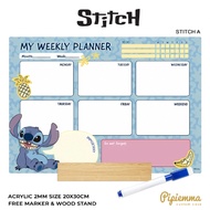 Stitch Weekly Planner School Schedule custom whiteboard birthday souvenir acrylic merchandise whiteb