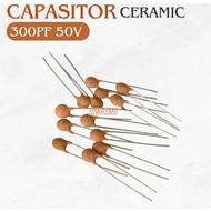 Ceramic Capacitor 300pf 300 pf 300PF Ceramic Capacitor 300P code 301 50v 50 v 50 volt pitch 3.5mm Y5