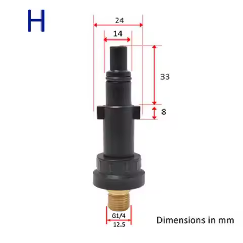 Durable Foam Generator Fitting for Karcher G1/4 Quick Connector Pressure Washer Spray Torch Nozzle E