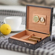 Vintage Cigar Box Vintage  Portable Humidor Cigar Box Wooden Cigarette Container Storage Case
