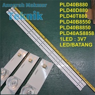Backlight tv Polytron 40 led411 1set 3batang PLD40B880 PLD40D880 PLD40T880 PLD40B8550 PLD40B8850 PLD