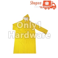 YELLOW RAINCOAT WATERPROOF YELLOW RAINCOAT PVC YELLOW RAINCOAT FREE SIZE PVC YELLOW RAINCOAT