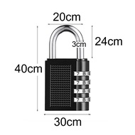 Gembok Nomor Code Pin 3 4 Digit Gembok Password Mini Alloy Gembok Tas Koper Kombinasi Angka Anti Kar