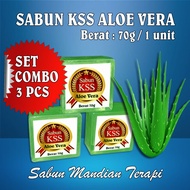 (PAKEJ COMBO 3PCS) SABUN ALOE VERA KHALIFAH SARI SAFAR