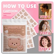 Set Multi-color Cartoon Teddy Bear Acne Patch Patch Colored Acne U3h9