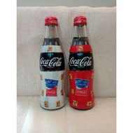 日本 2004 可口可樂CocaCola 250 ml 毫升 奧運紀念瓶 曲線瓶 包膠 玻璃瓶 紅旋蓋 收藏品