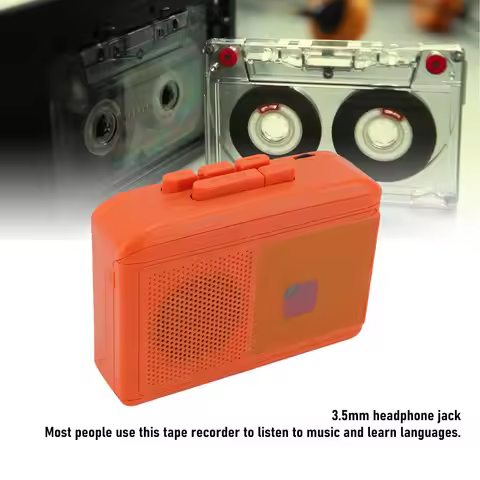 Cassette Player Recorder Portable Cassette Player Multifunctional 3.5mm Jack Cassette Tape Player fo